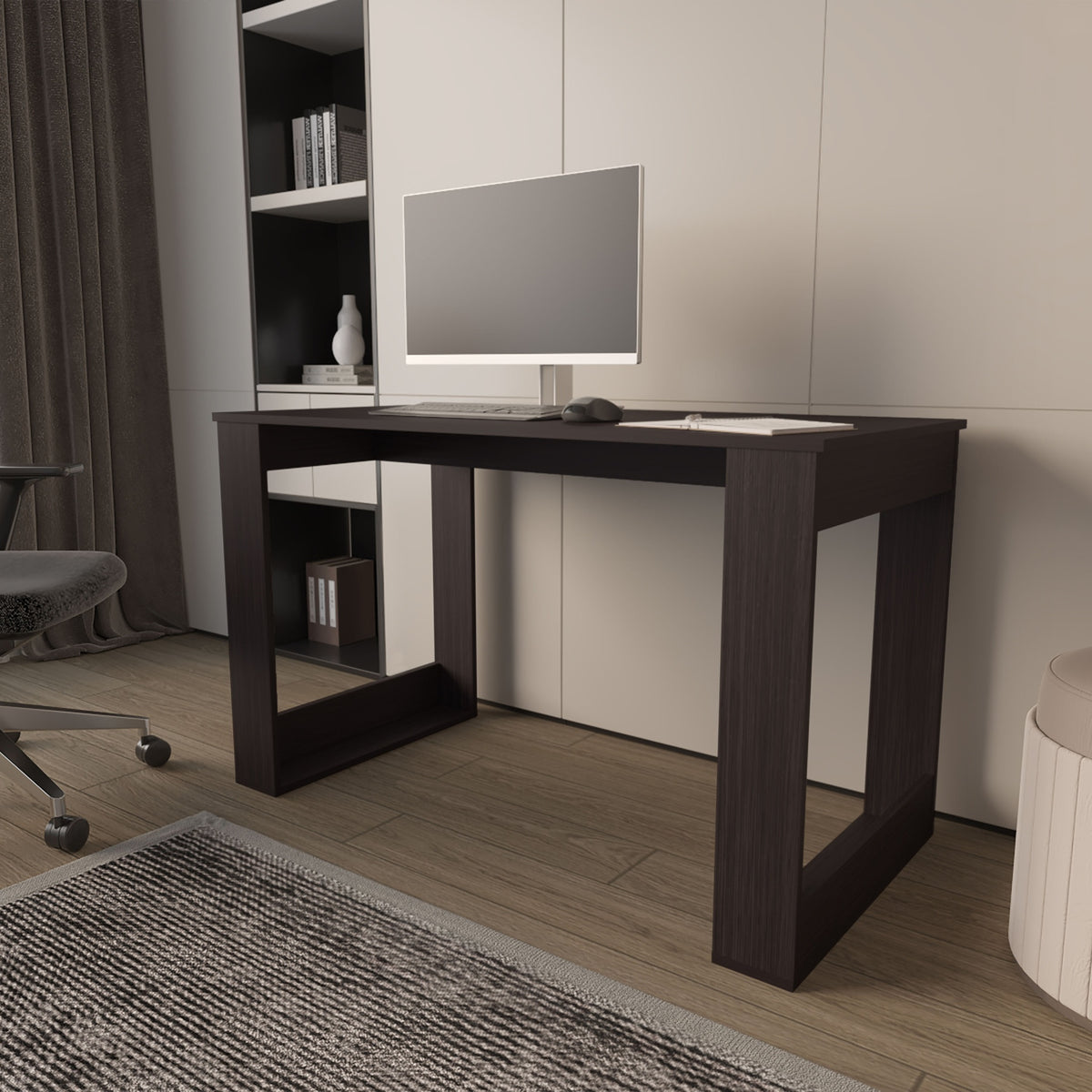 Aurora Writing Computer Desk with Ample Work Surface, Wengue