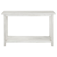 Castleton White Wood Entryway Sofa Console Table