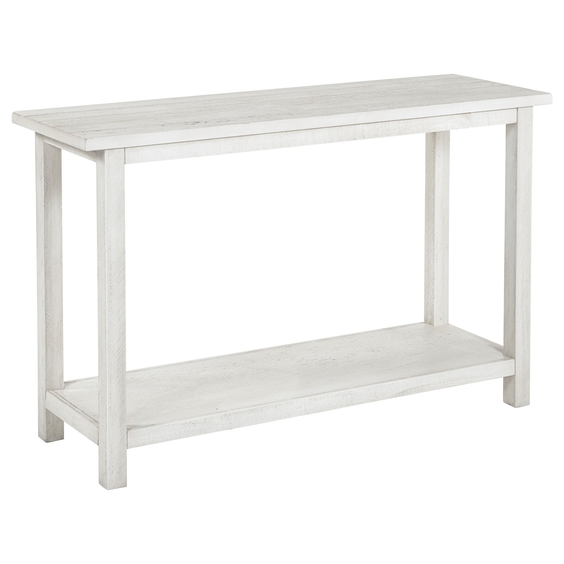 Castleton White Wood Entryway Sofa Console Table
