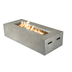 9-Piece Modular Wicker Seating Group with Ultra-Soft Cushions & Concrete Fire Pit