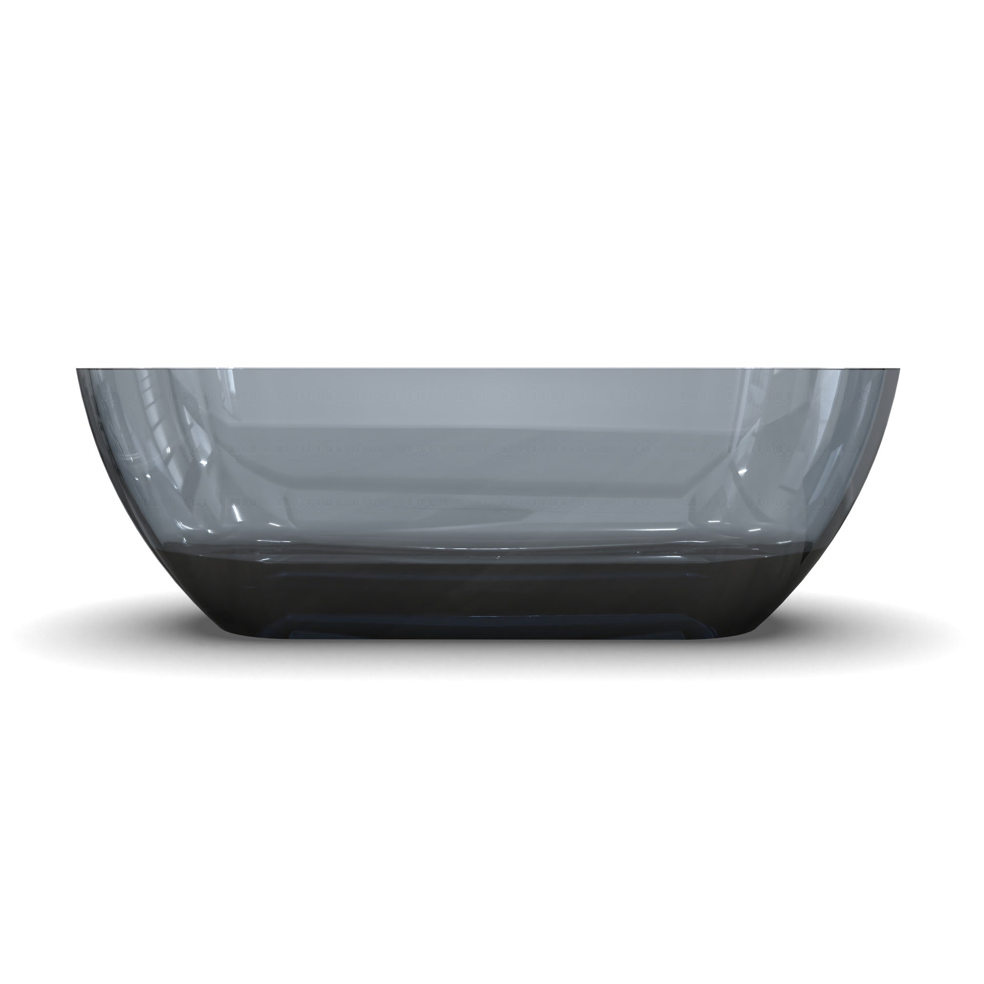 68.9 inch translucent grey blue oval freestanding soaking bathtub for bathroom
