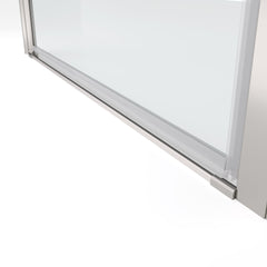 1 3/8" adjustment,universal pivot shower door, open outside, with 1/4" tempered glass finish 3672
