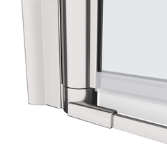 1 3/8" adjustment,universal pivot shower door, open outside, with 1/4" tempered glass finish 3672