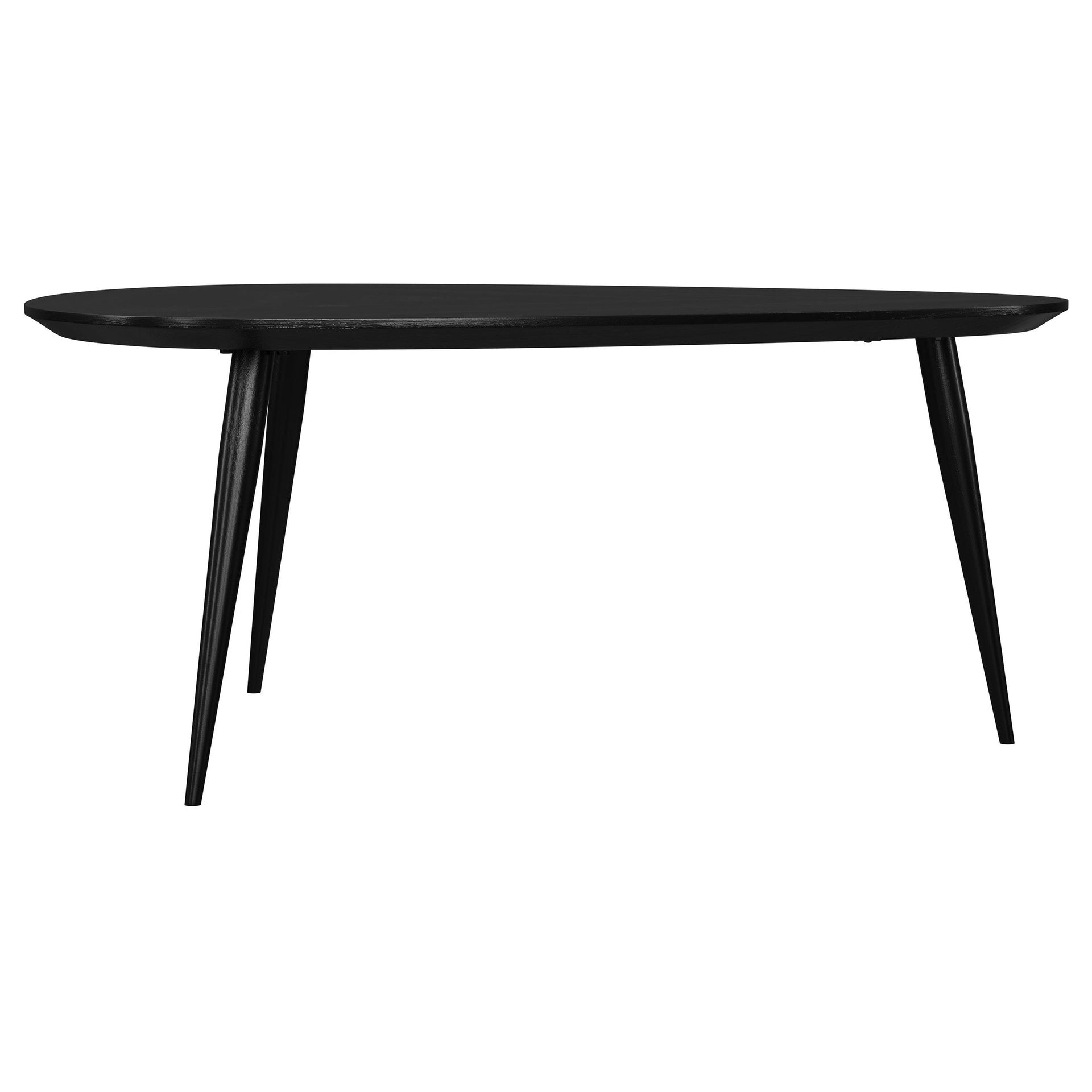 Xander Black 3-piece Triangular Coffee and End Table Set
