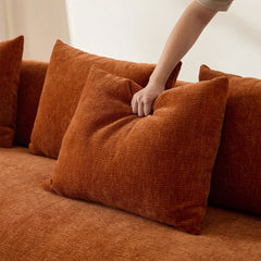 134.63'' Oversized L-Shape Sectional Sofa Couch with Facing Chaise Left  Sofa with Deep Seat for Living Room ORANAGE