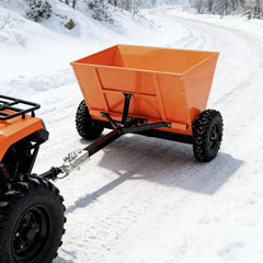 71Gal Sand spreader, Towable Gravel Spreader, ATV and UTV 882 LBS Loading Capacity