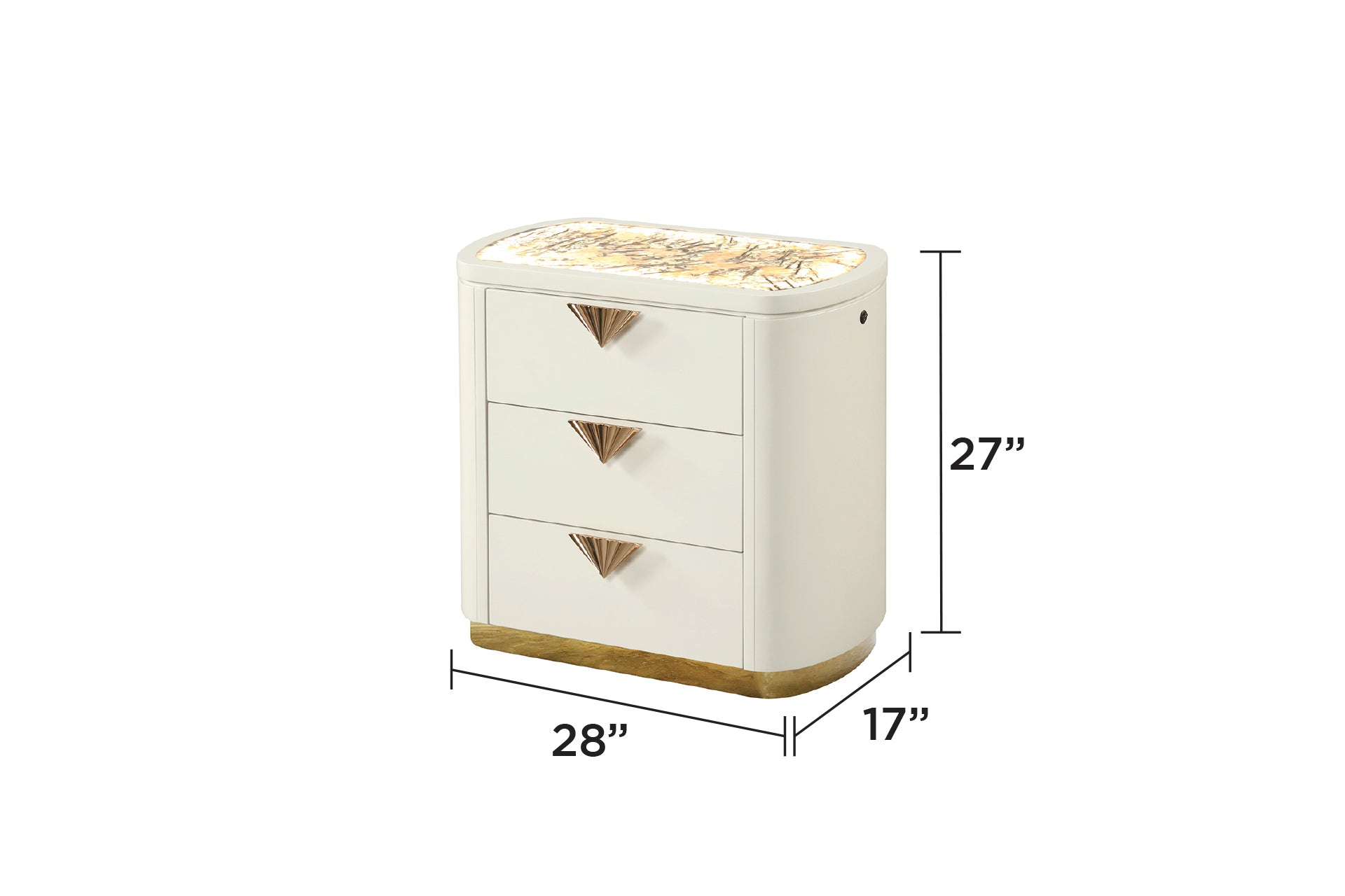 La Pierre Modern Style 4 Pc King Upholstered Bedroom Set Made with Wood and Gold Accents in Beige(CA INVENTORY)