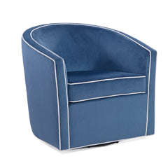 Kendall Blue Swivel Chair