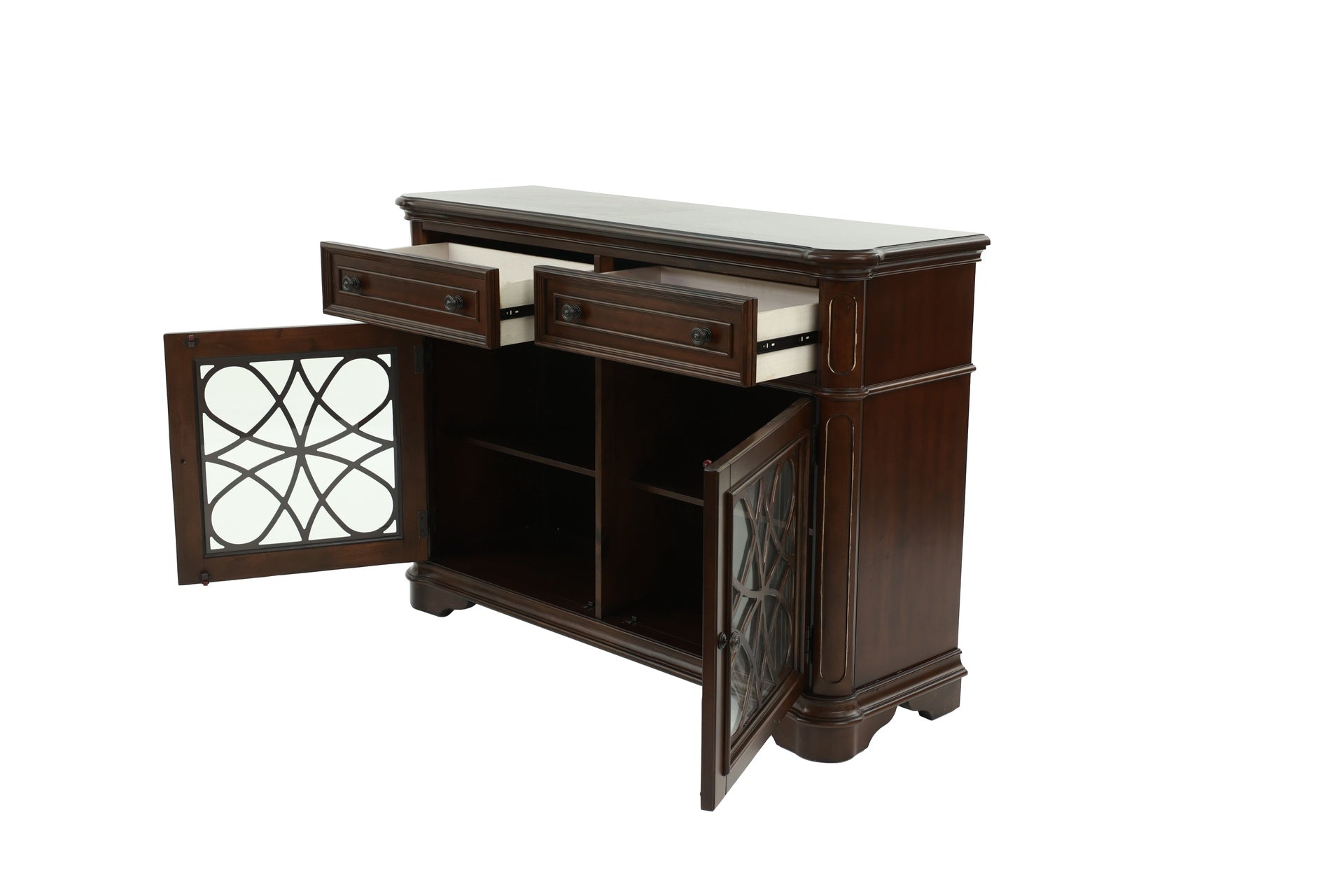 Traditional Style Dark Oak 1pc Server Drawers Storage Cabinet Wooden Furniture Dining Room Furniture