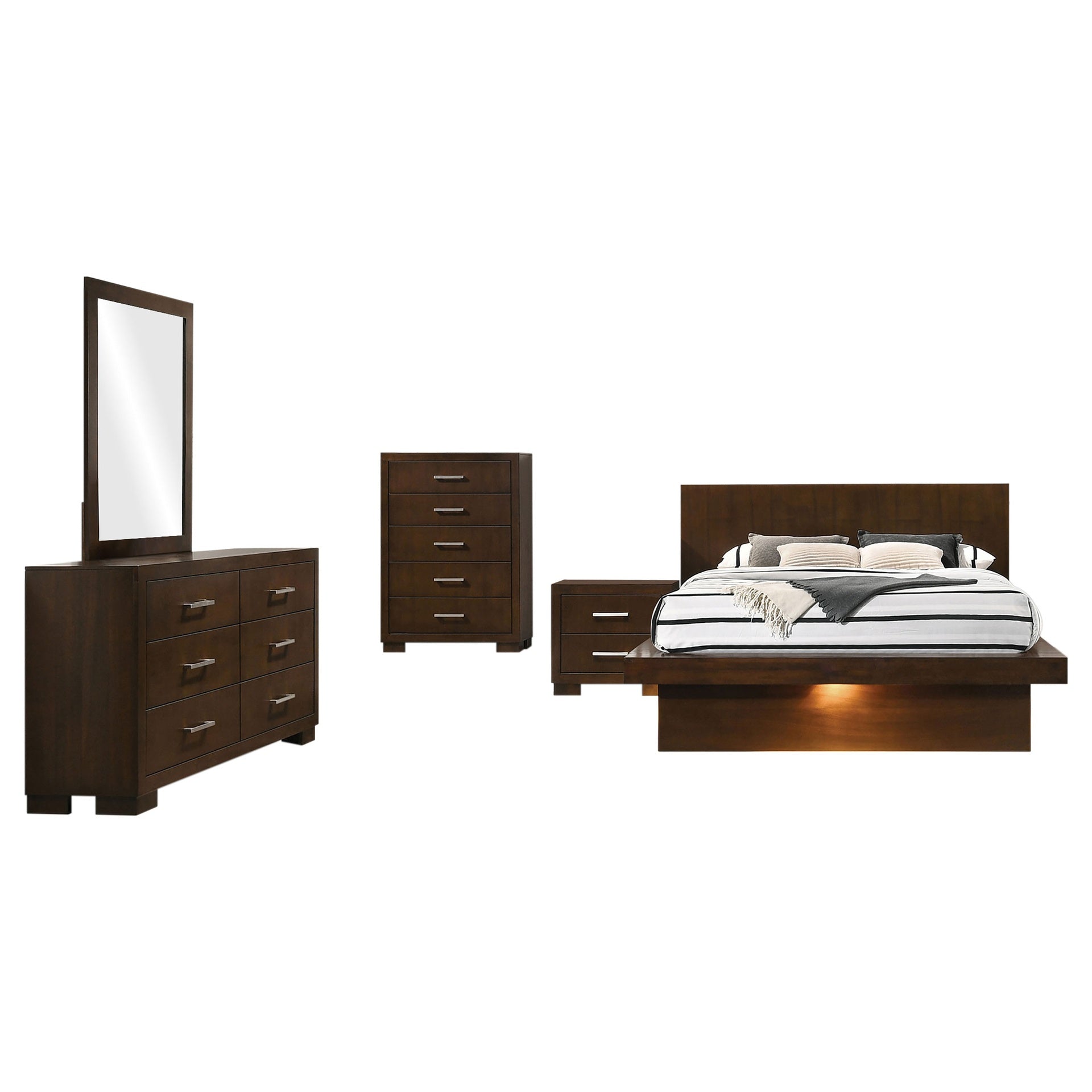 Tokyo Cappucino 5-piece Eastern King Bedroom Set