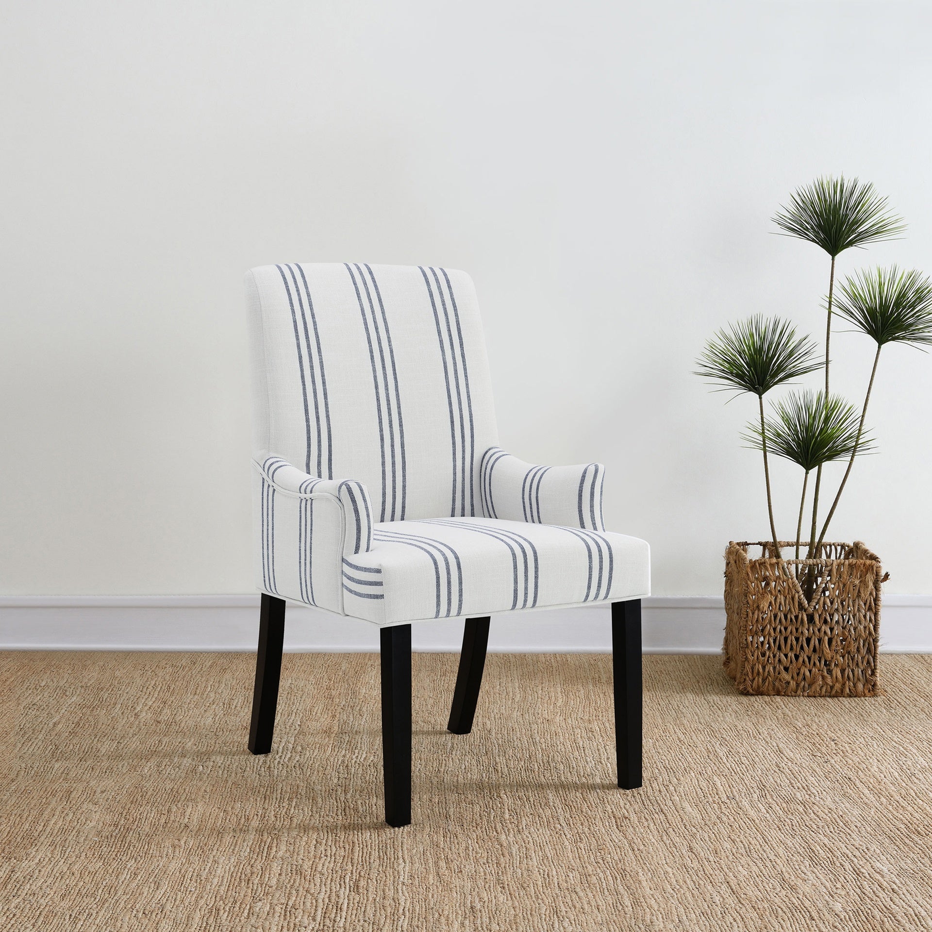 Draper Beige Upholstered Arm Chair
