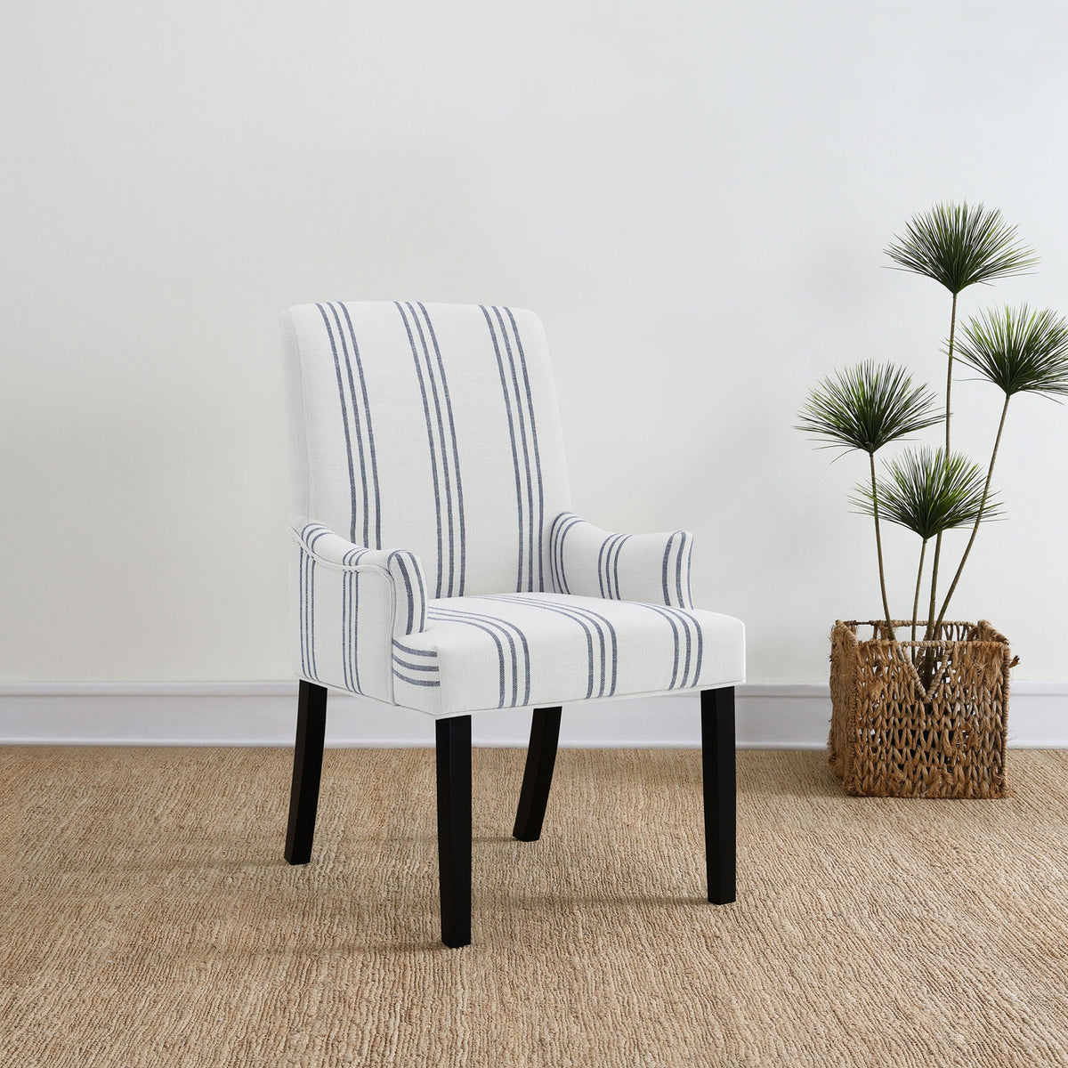 Draper Beige Upholstered Arm Chair