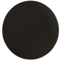 Black Round Wooden Side Table