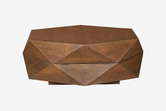 Diamond Shape Solid Wood Lift Top Coffee Table