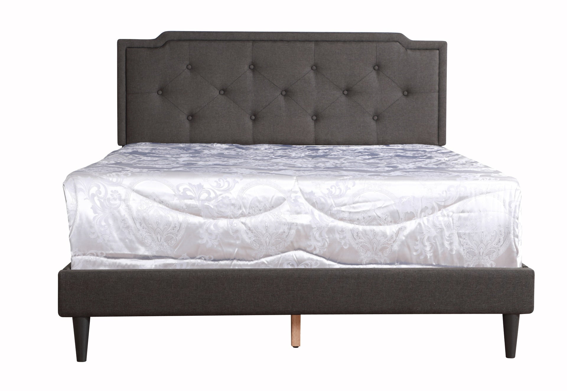 Sleek Black Casual Queen Bed For Modern Living