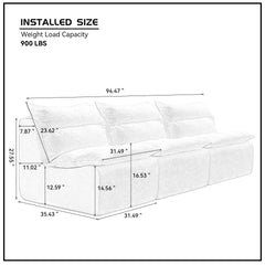 3 Seat Chair Sofa Lounge Chair With Backrest Fully Compressed Sofa Suitable For Living Room, Bedroom, Polyester,GREEN