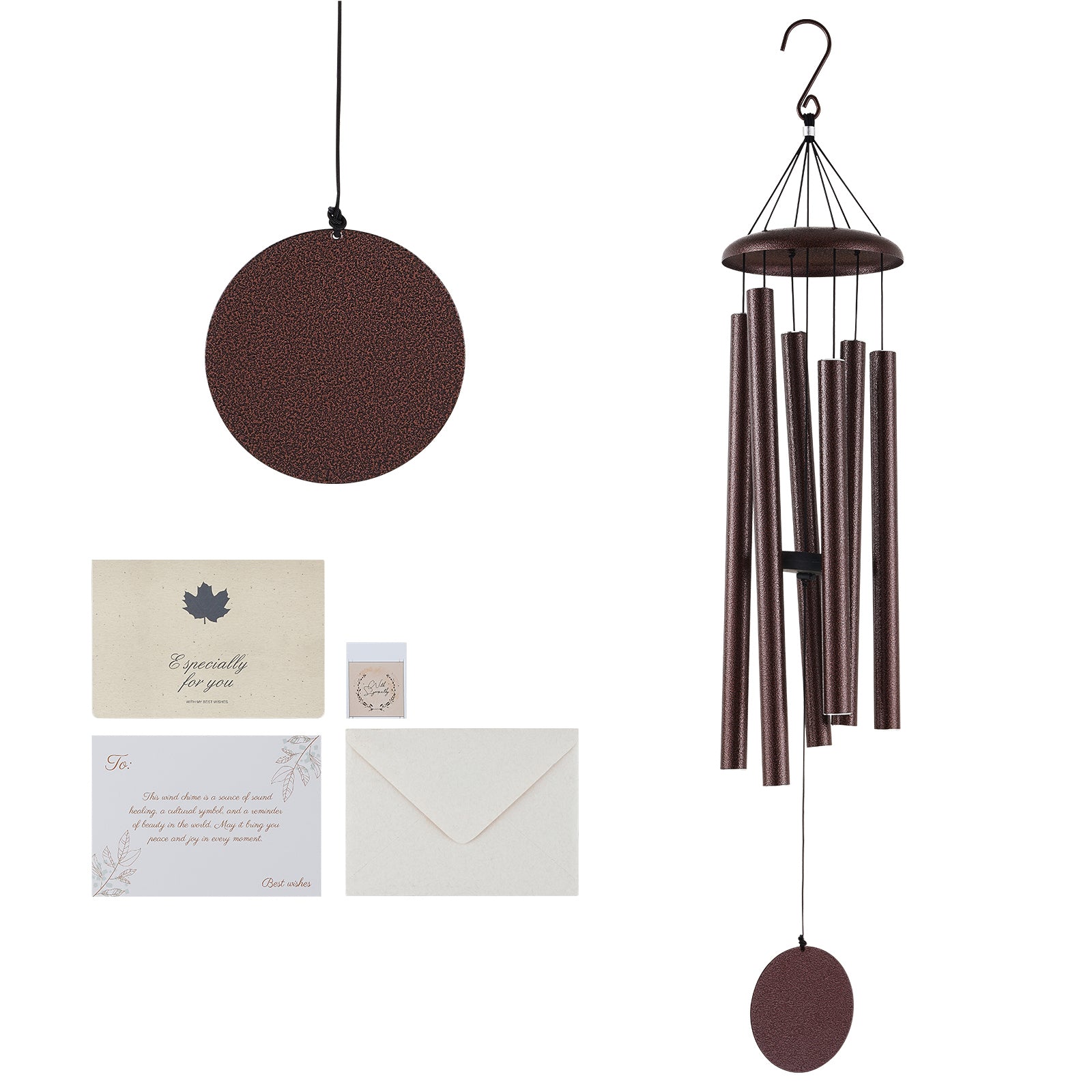Wind Chimes for Outside 45-Inch Aluminum Memorial Deep Tone Wind Chimes