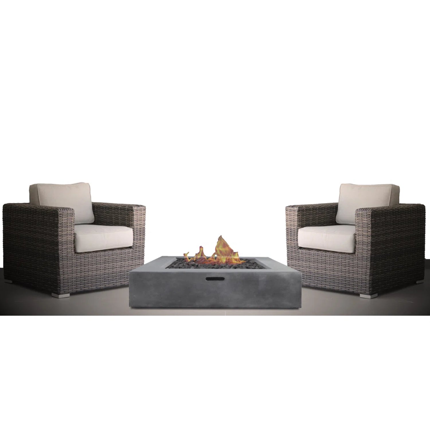 3-Piece Patio Rattan Furniture Set with Cushions – Fully Assembled