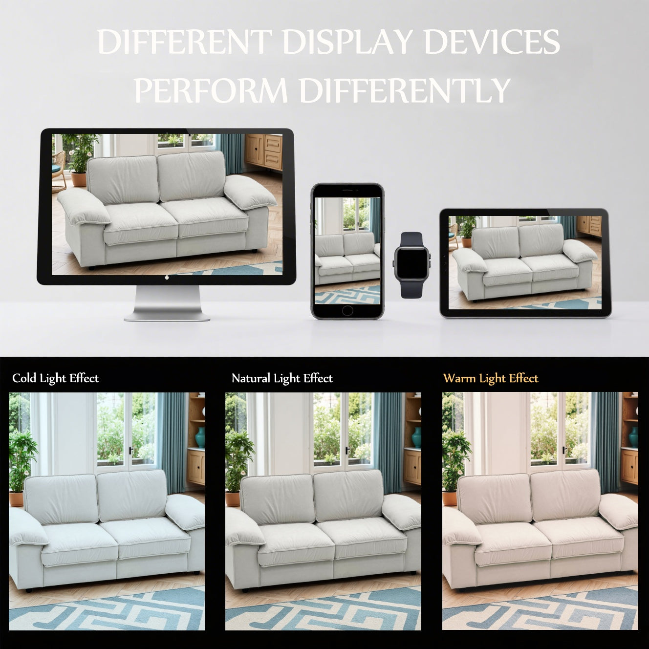 FX-P20M-2S-CW (2.5S SOFA)78.74INCH Space-Saving Storage Sofa, Cream White Tow Seat Cushions Couch with Hidden Storage Contemporary Loveseat for Living Room and Small Homes