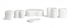 White natural marble bathroom accessories set, natural stone, genuine marble, real marble