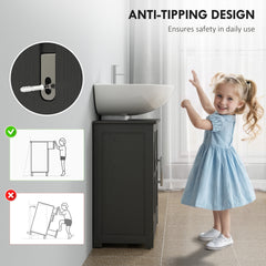 Pedestal Sink Storage Cabinet, Bathroom Sink Cabinet with 2 Barn Doors and Adjustable Shelf (Without washbasin)