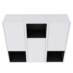 12" Bathroom Side Cabinet,3-Soft Close Doors,Float Mounting Design,12*3(KD-Packing)