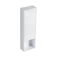 12" Bathroom Wall Cabinet, Soft Close Doors, Float Mounting Design,Glossy White,(KD-Packing)