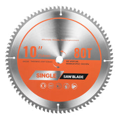 Circular Saw Blade Aluminum Cutting Blade for Circular Saw 10 in 80 Teeth