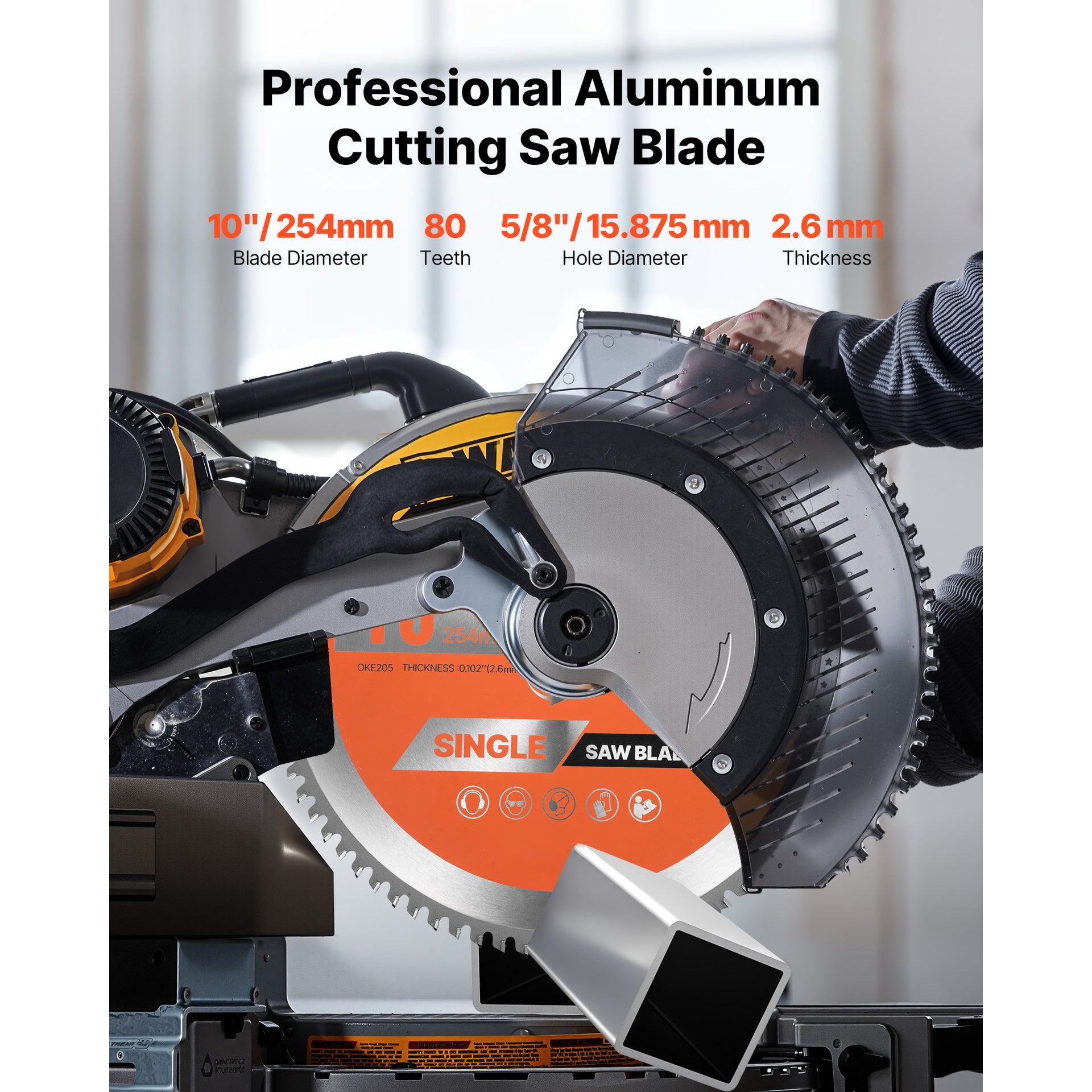 Circular Saw Blade Aluminum Cutting Blade for Circular Saw 10 in 80 Teeth