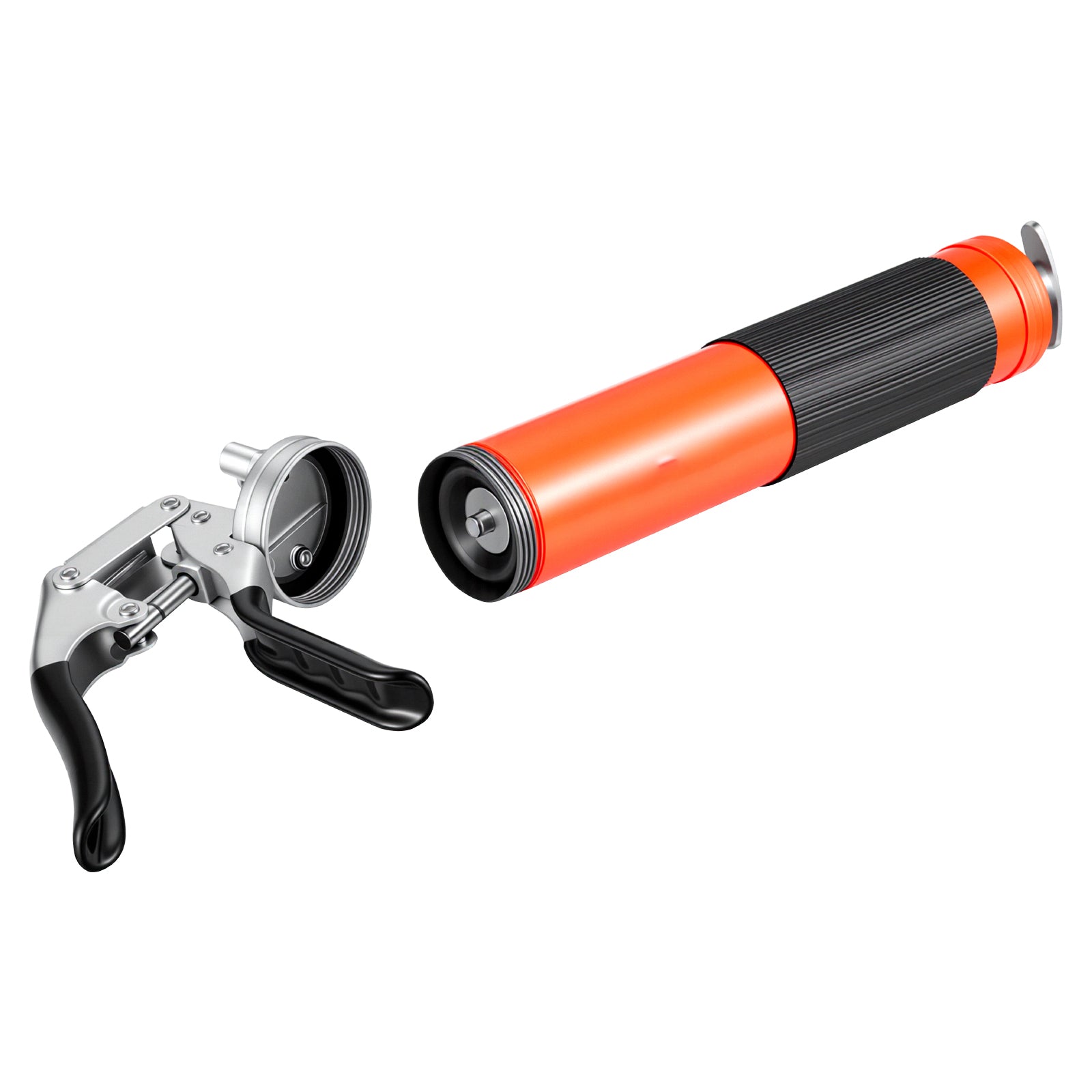 Grease Gun, 8000 PSI, Pistol Grip Grease Gun Kit with 14 oz Capacity, Includes 18-Inch Flex Hose, Double Handle Grease Coupler, Extension Rigid Pipe & Sharp Type Nozzle for Automotive, Marine
