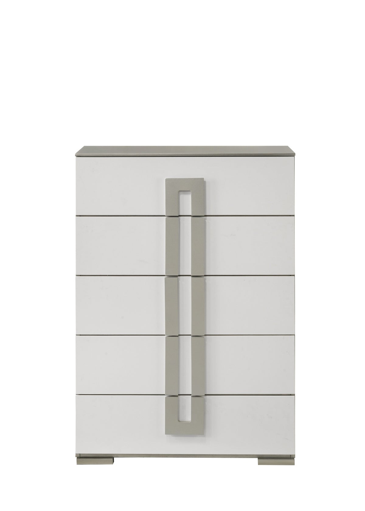 Olivia Contemporary Style 5-Drawer Chest Made with Wood in White  same as B009P241739 (CA inventory)