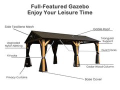 Cedar Wood Gazebo 12'x20'