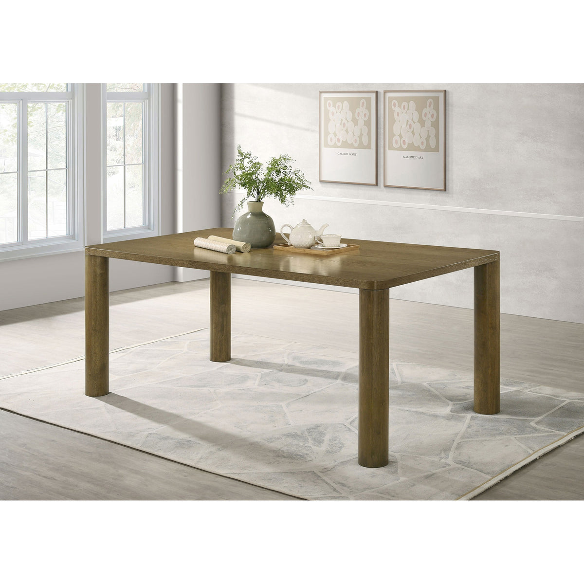 Bryant Brown Oak Rectangular Dining Table