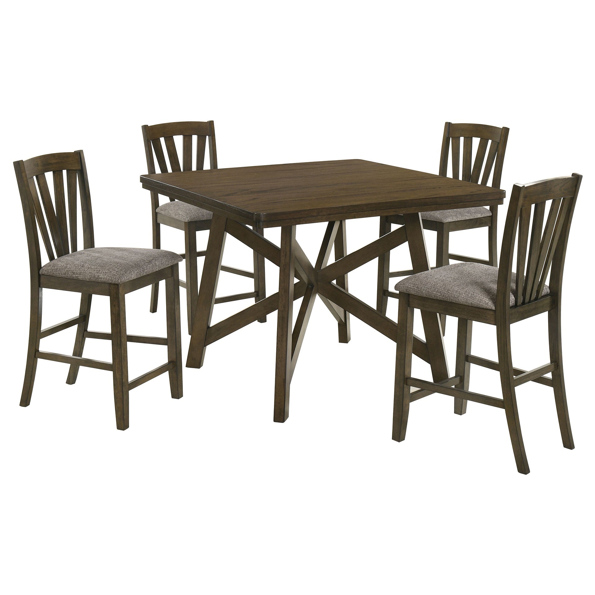 Maxine Brown 5-piece Counter Height Dining Set