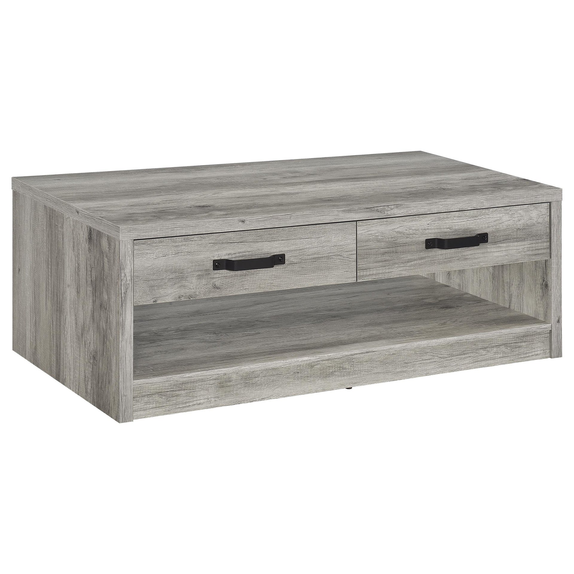 Nuberg Grey Driftwood 2-drawer Coffee Table