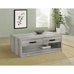 Nuberg Grey Driftwood 2-drawer Coffee Table