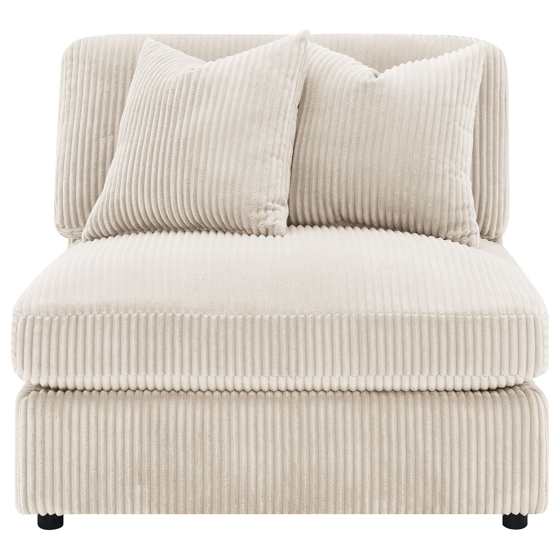 Cassidy Sand Upholstered Armless Chair