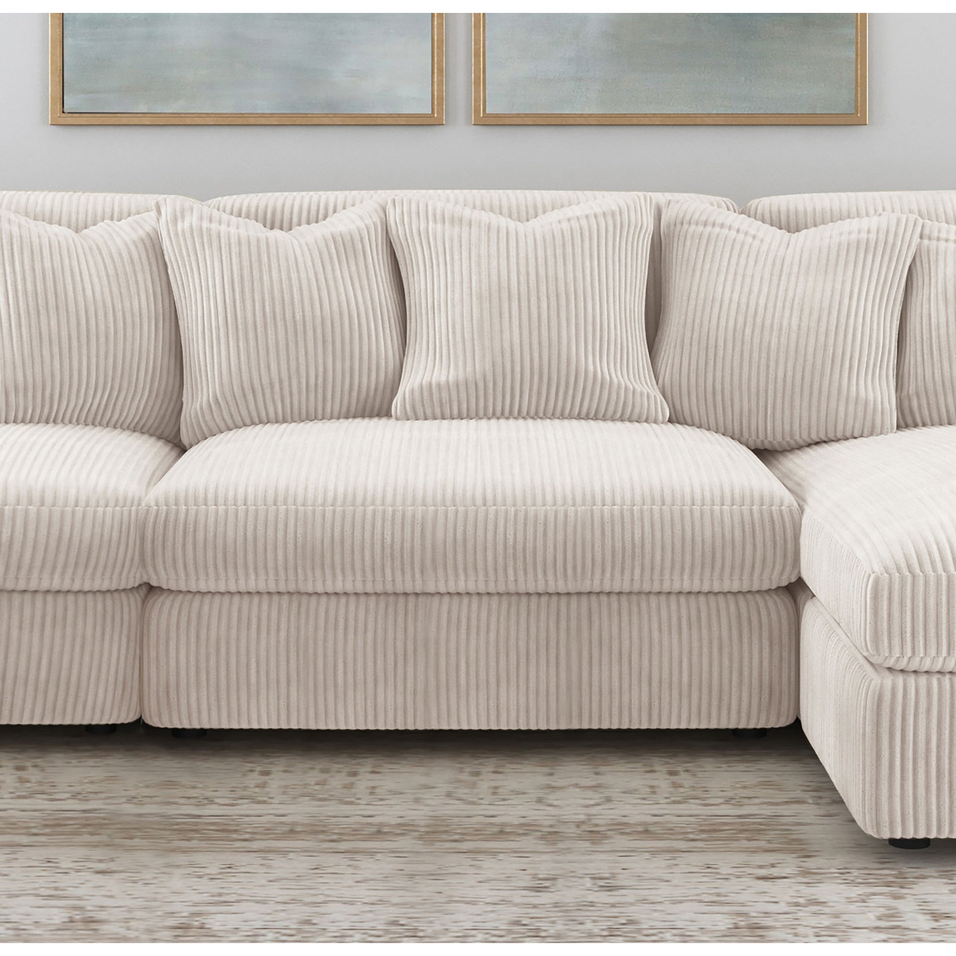 Cassidy Sand Upholstered Armless Chair