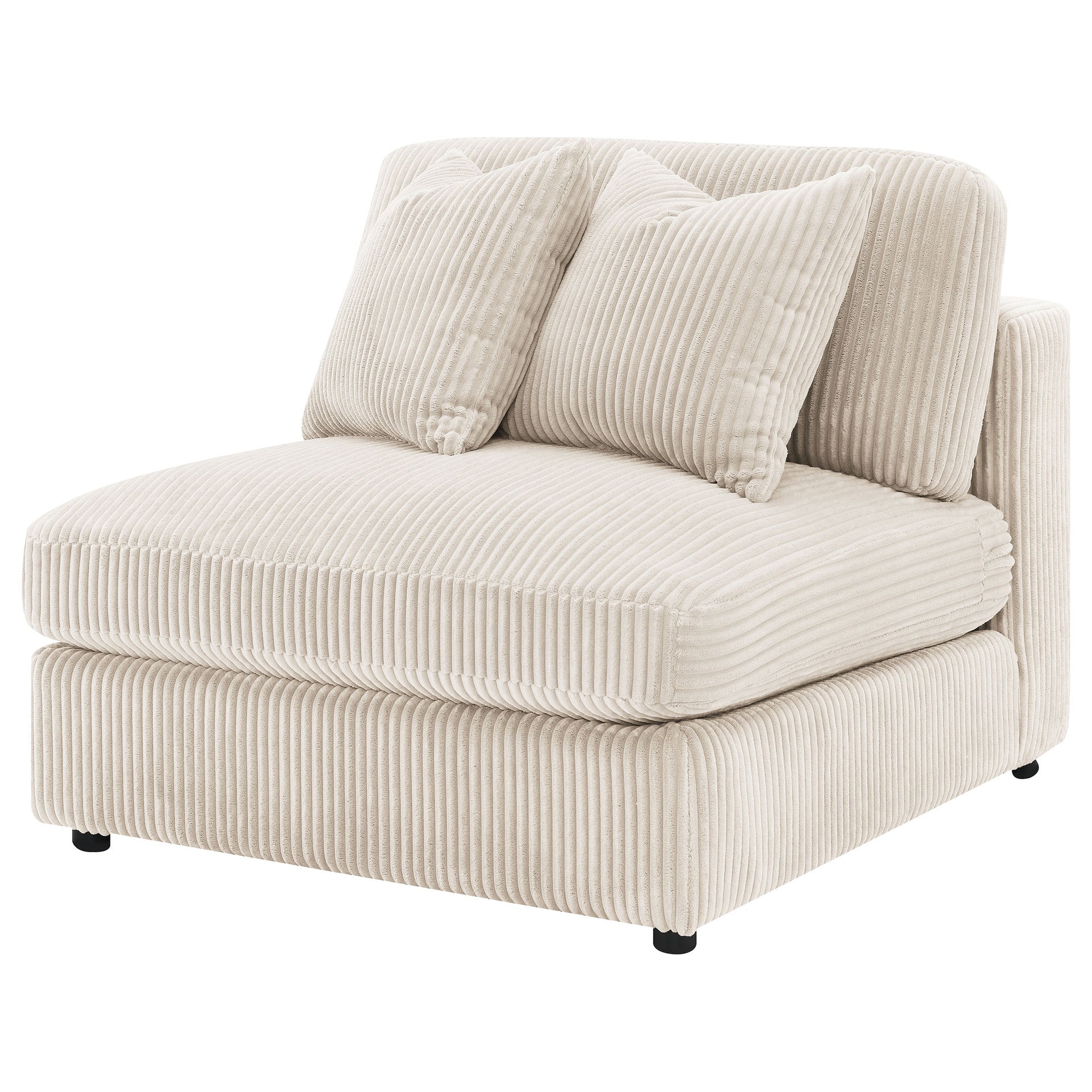 Cassidy Sand Upholstered Armless Chair