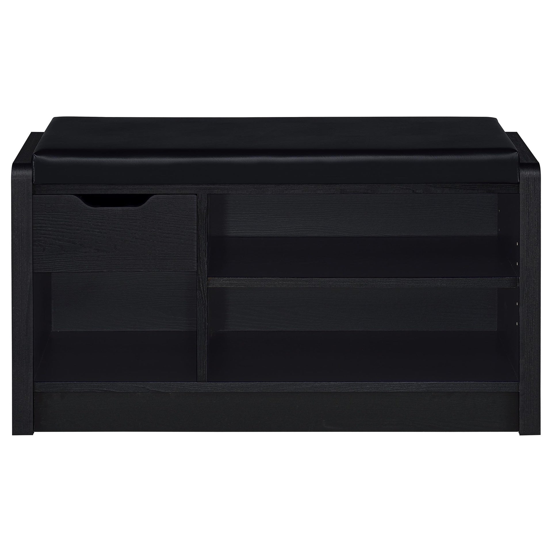 Astor Black 1-drawer Storage Bench