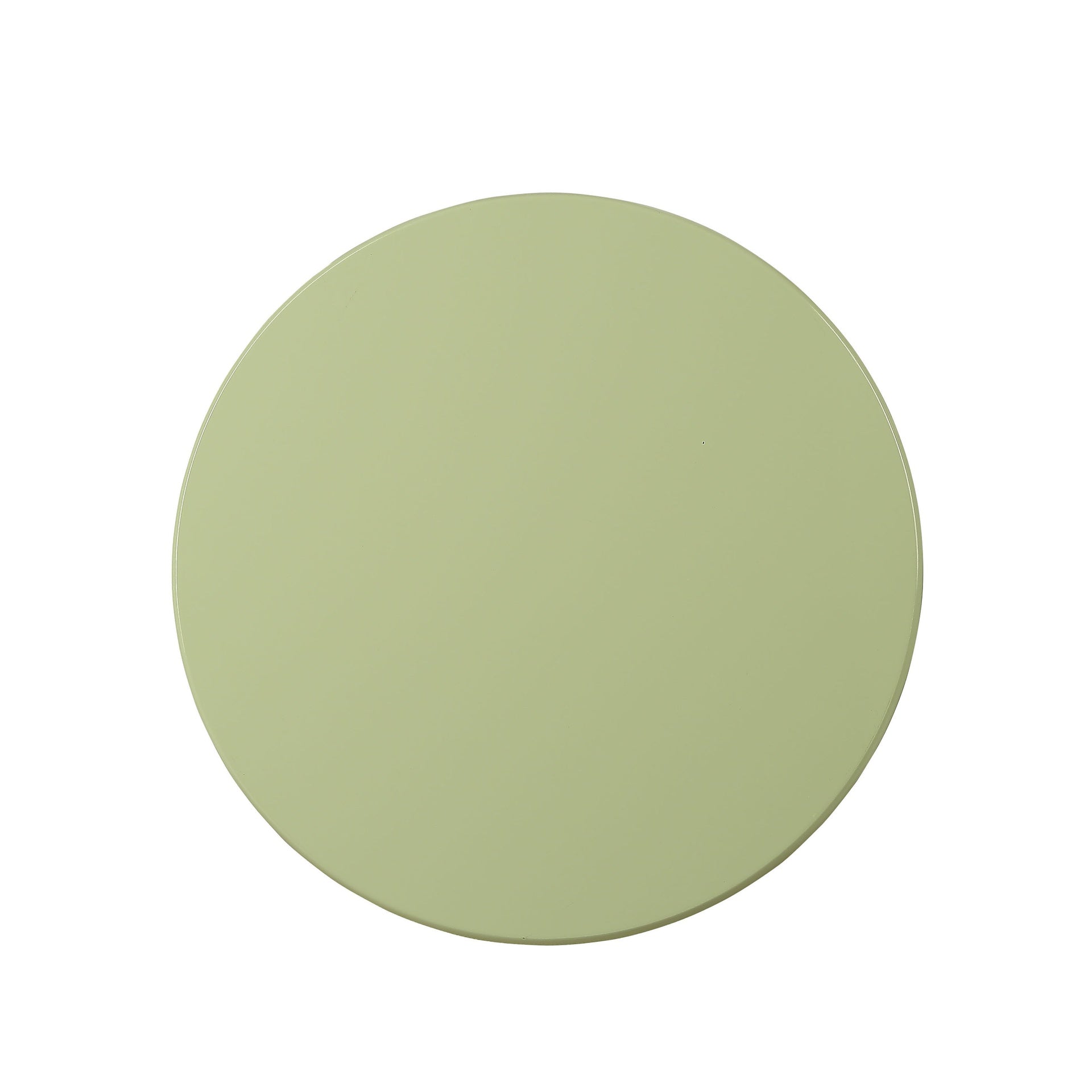 Light Green Side Table with Turned Pedestal