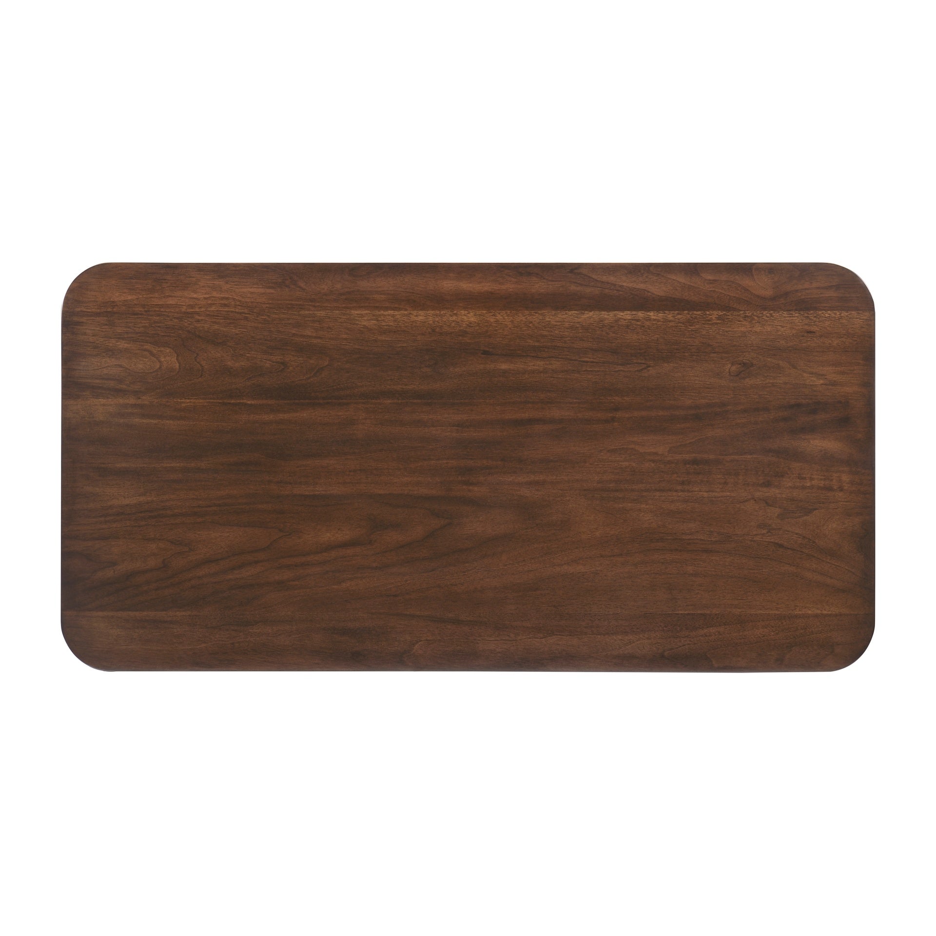 1pc Storage Cocktail Table Walnut Finish Tambour Doors 2x Shelves Modern Living Room Furniture
