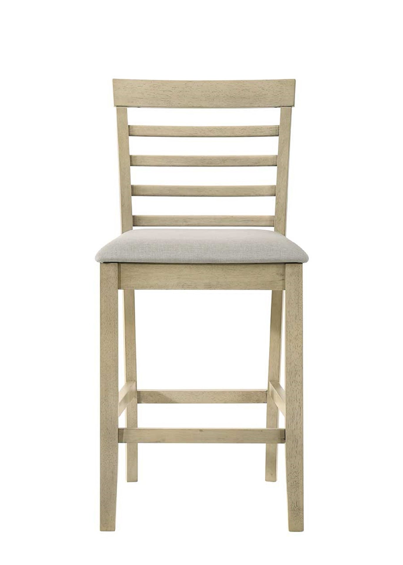 Beautiful Cream Color Counter Height 5Pc Dining Set Pub Height Square Dining Table Cream Upholstered Chair Dining Room Set Wooden
