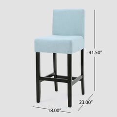 [OLD SKU: 52480.00F] 30-inch Fabric Barstool with Solid Wood Frame (Set of 2)
