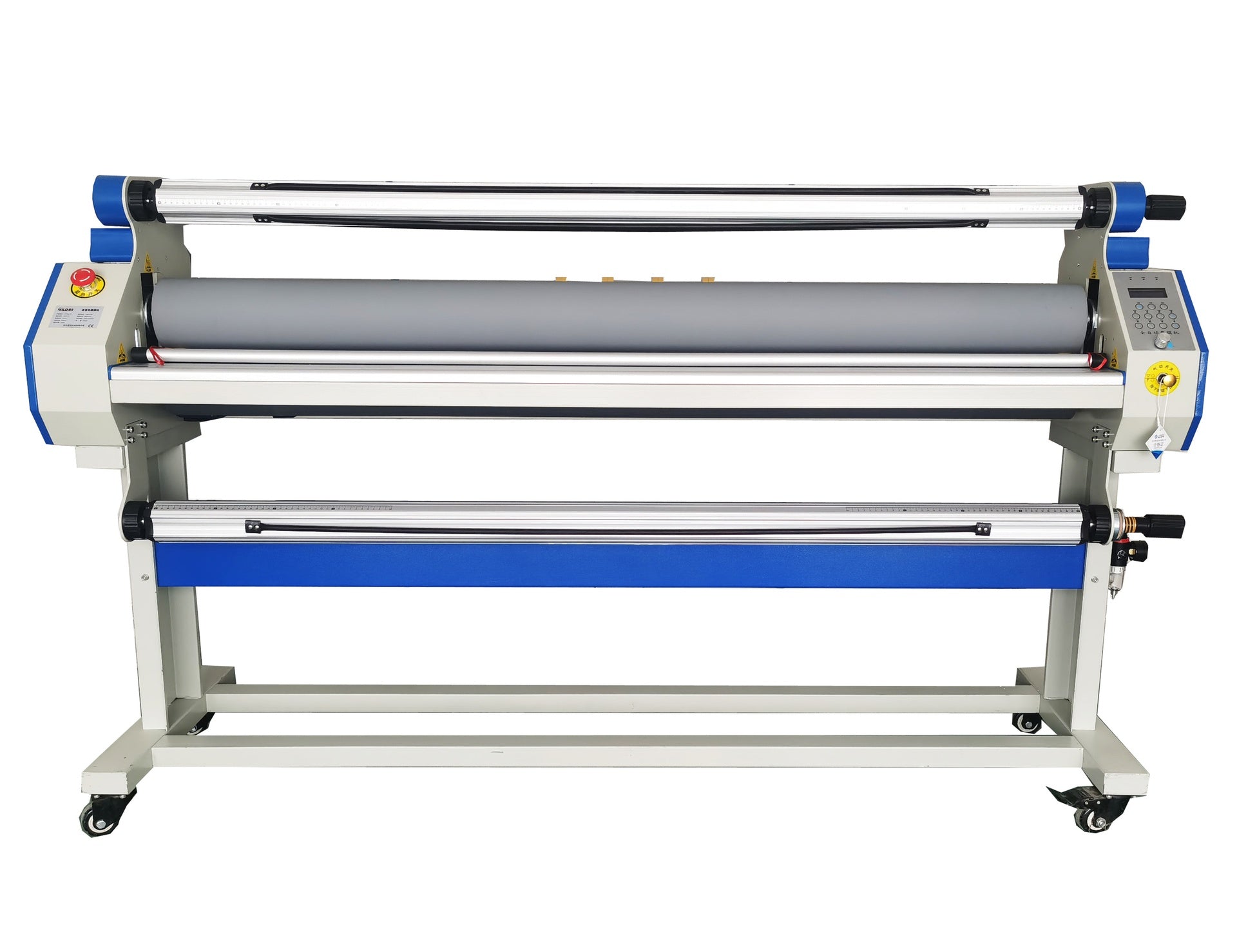 Full-Auto Cold Laminator Machine with Heat Assisted and Trimmer, 67" Wide Format, Max laminating speed 40 ft/min
