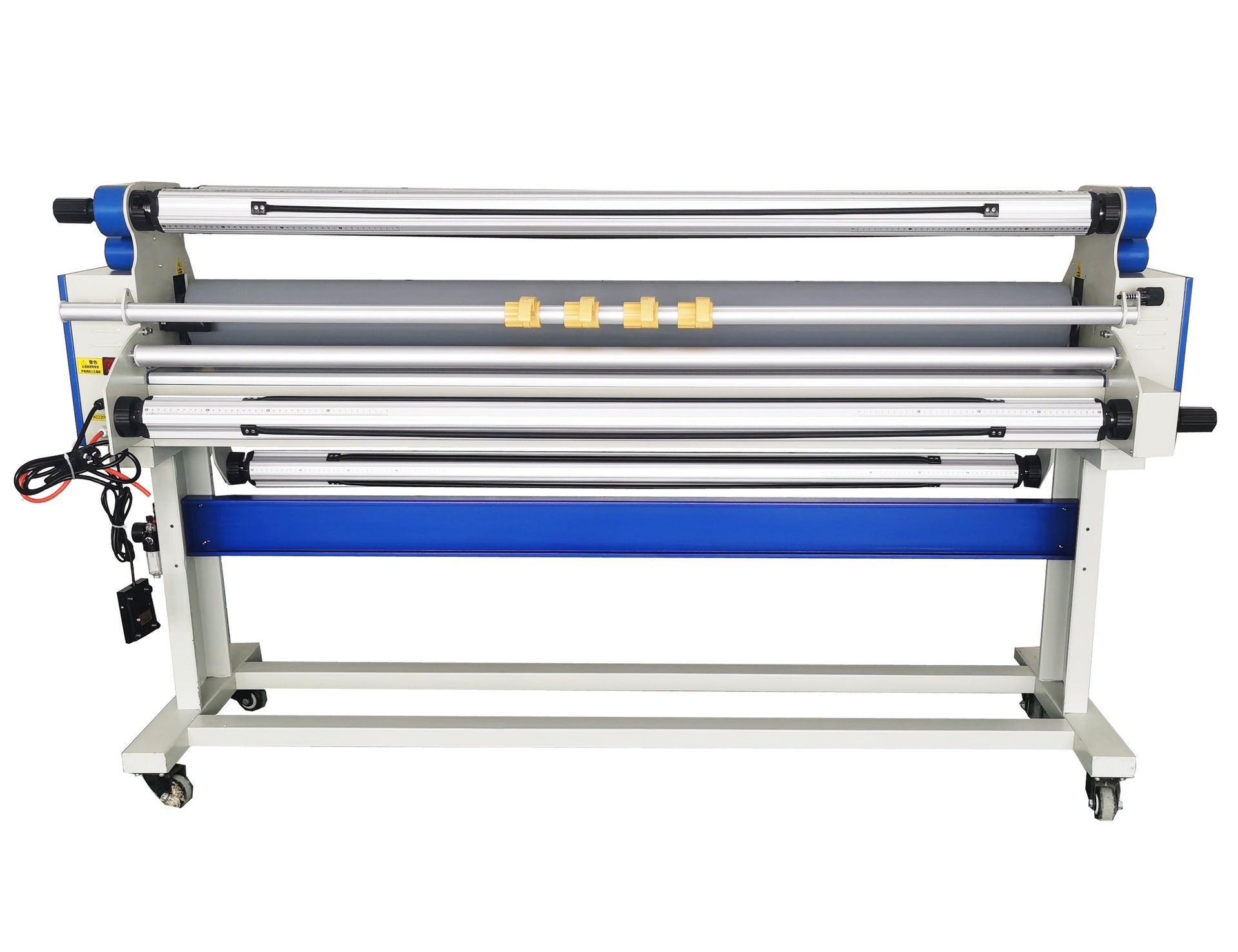 Full-Auto Cold Laminator Machine with Heat Assisted and Trimmer, 67" Wide Format, Max laminating speed 40 ft/min
