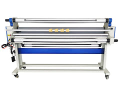 Full-Auto Cold Laminator Machine with Heat Assisted and Trimmer, 67" Wide Format, Max laminating speed 40 ft/min