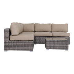 Fully Assembled 4-Piece Wicker Patio Set with Premium Cushions