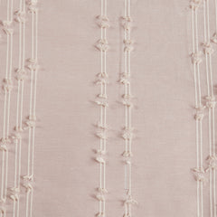 3 Piece Cotton Jacquard Comforter Set Blush King/Cal King