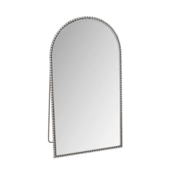 Iron Arch Retro Full Length Mirror With Supporting Feet, For Living Room, Bedroom (Silver)